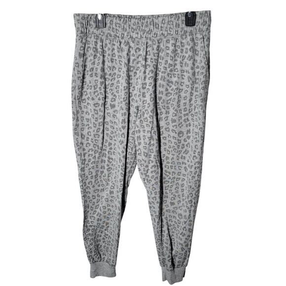 Simple Pleasures Womens Size XL Gray Animal Print Elastic Waist Pull On Lounge - Picture 8 of 11
